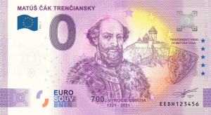 SK - Matus Cak Trenciansky - Anniversary banknot