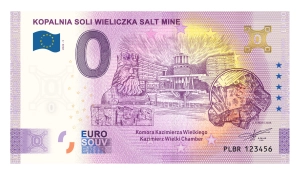 Kopalnia Soli Wieliczka. Komora Kazimierza Wielkiego GOLD Edition - banknot